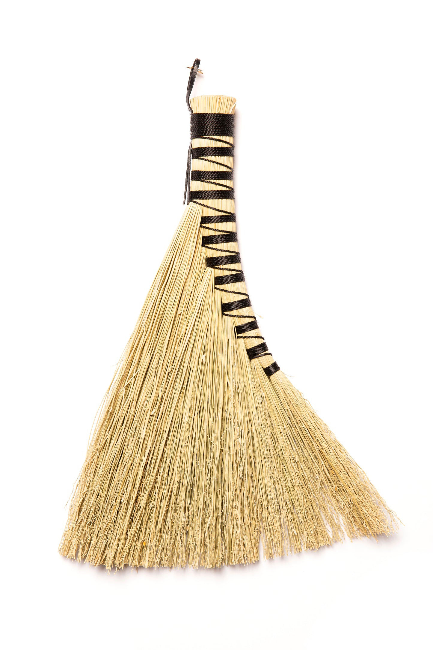 Black Turkey Wing Hand Broom | Handcrafted Heritage Broom | Bristol Broomworks