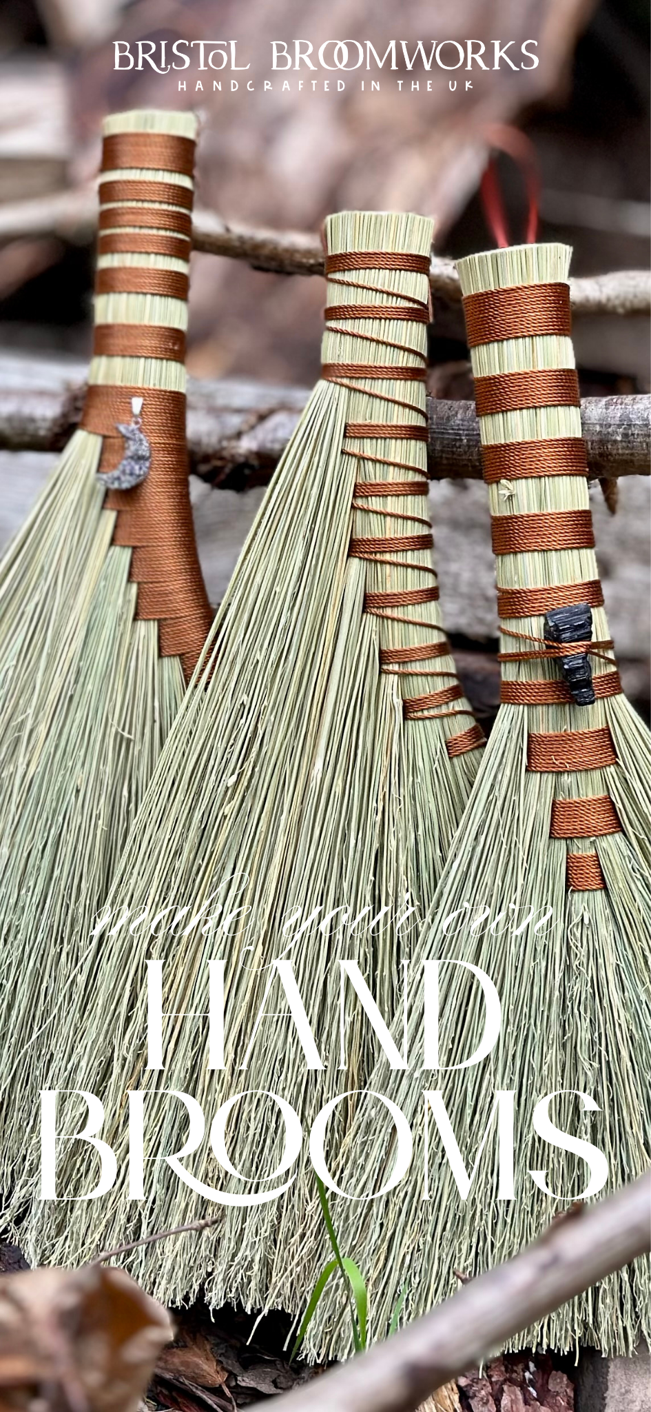 WORKSHOP - 04 OCT 25 - 10:00 AM - MAKE YOUR OWN ENCHANTED ALTAR OR RITUAL BROOM WITH BRISTOL BROOMWORKS in FROME