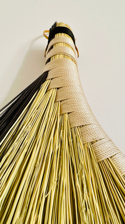 Hens Wing Handbroom - Black Edge and Ivory