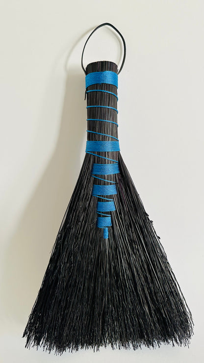 Hawk Tail Handbroom - Black and Blue