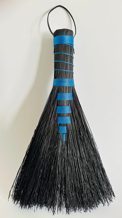 Hawk Tail Handbroom - Black and Blue