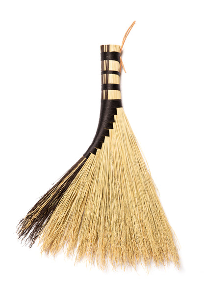 Black Hens Wing Hand Broom | Handcrafted Heritage Broom | Bristol Broomworks