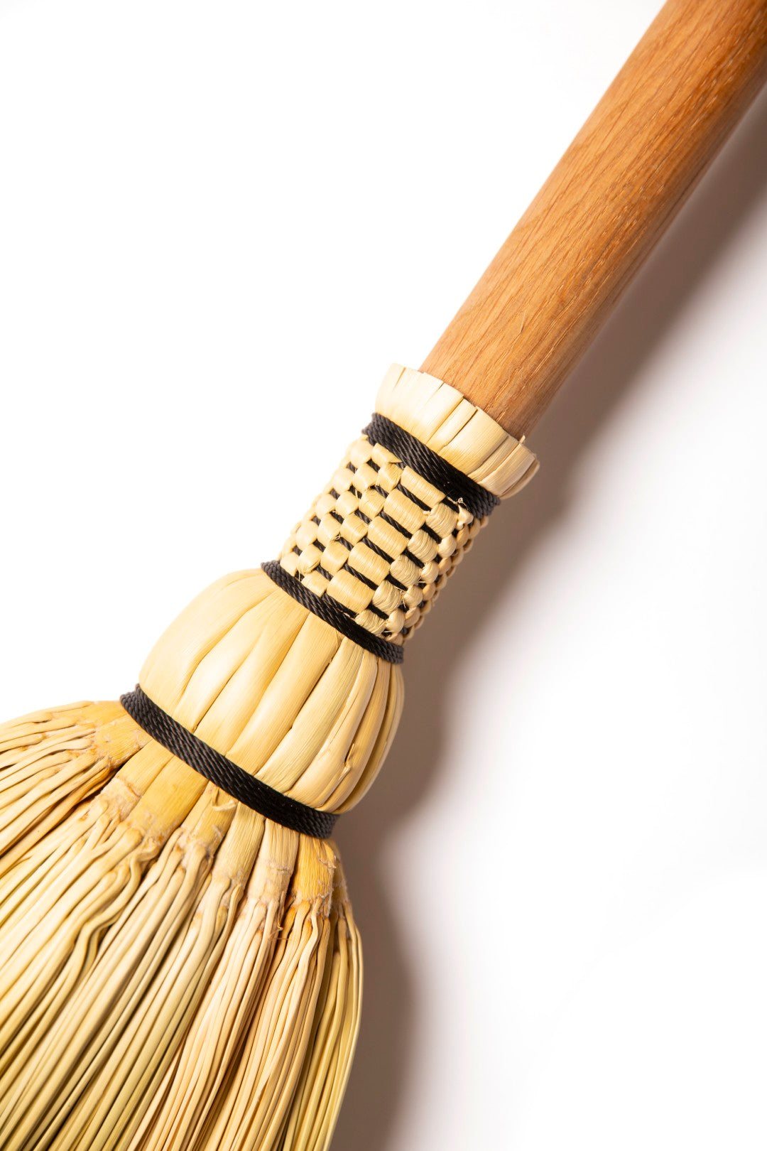 Hearth Broom + Crescent Moon Vintage Horse Brass  | Handcrafted Heritage Broom | Bristol Broomworks