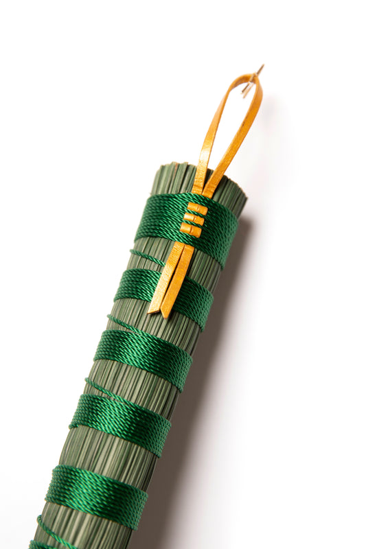 Forest Green Full Colour Hand Broom | Handcrafted Heritage Broom | Bristol Broomworks