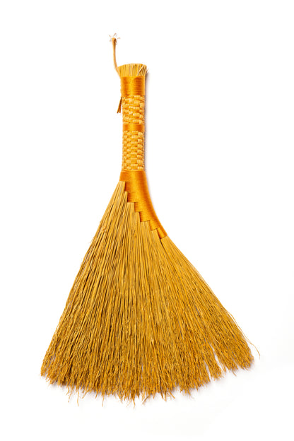 Yellow Full Colour Hand Broom | Handcrafted Heritage Broom | Bristol Broomworks