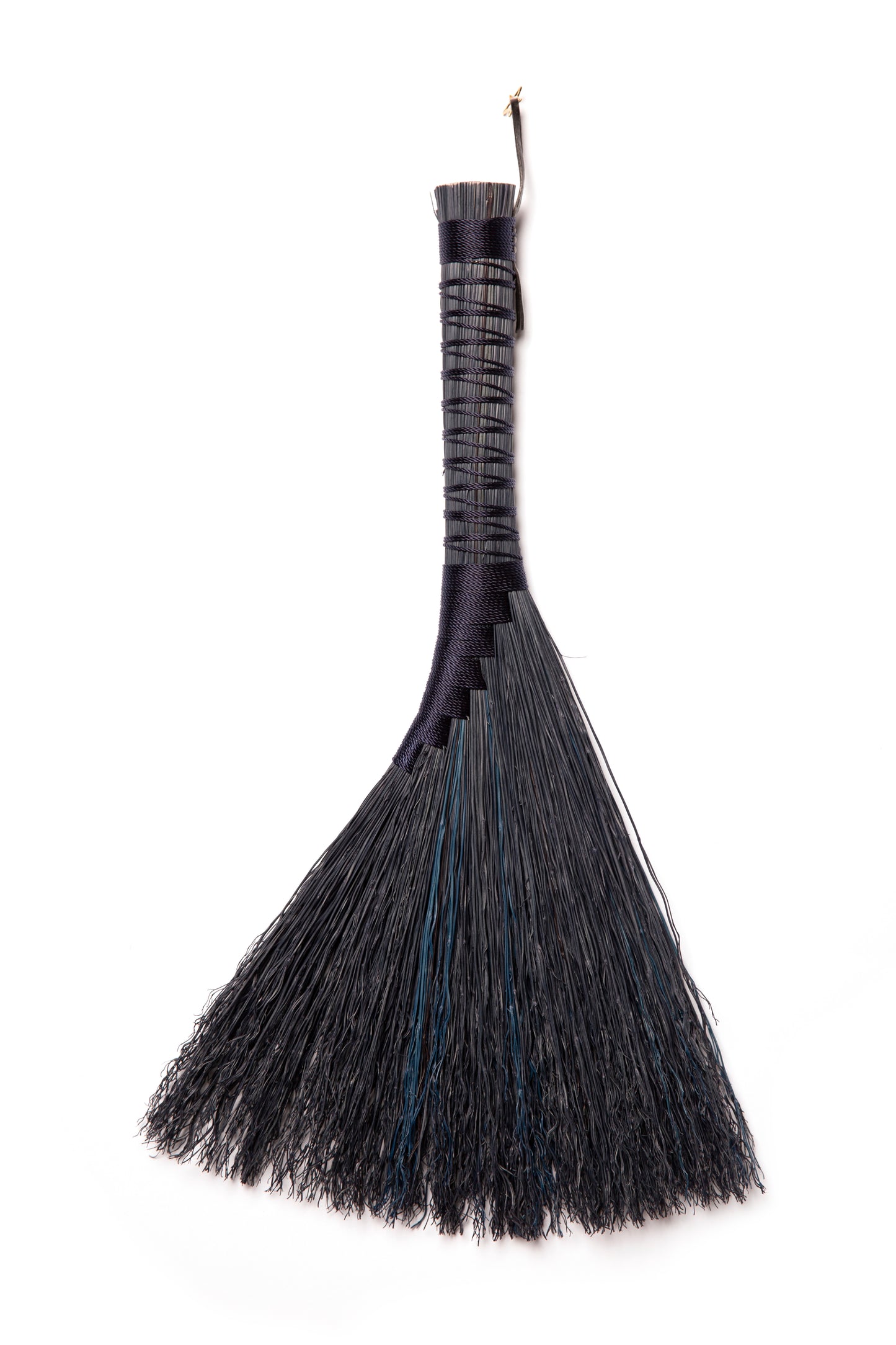 Navy Full Colour Hand Broom | Handcrafted Heritage Broom | Bristol Broomworks