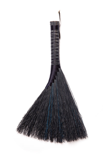 Navy Full Colour Hand Broom | Handcrafted Heritage Broom | Bristol Broomworks