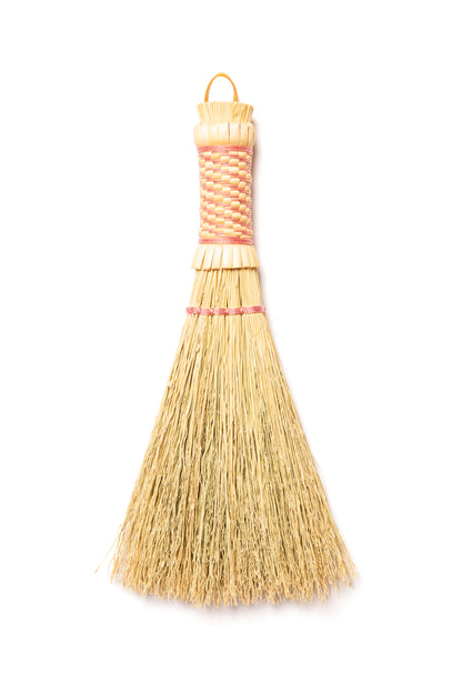 Pink Stitched Whisk Hand Broom | Handcrafted Heritage Broom | Bristol Broomworks