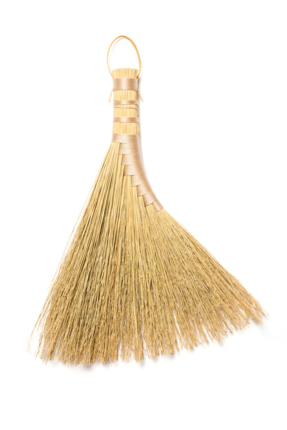 Ivory Hens Wing Hand Broom | Handcrafted Heritage Broom | Bristol Broomworks