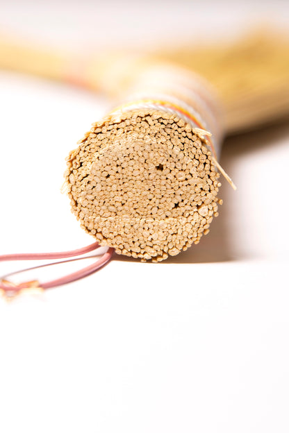 Yellow Pastel Variegated Hand Broom | Handcrafted Heritage Broom | Bristol Broomworks