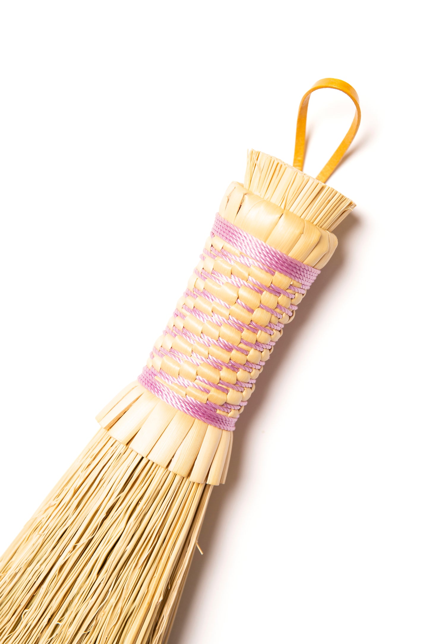 Lavender Woven Grip Hand Broom | Handcrafted Heritage Broom | Bristol Broomworks