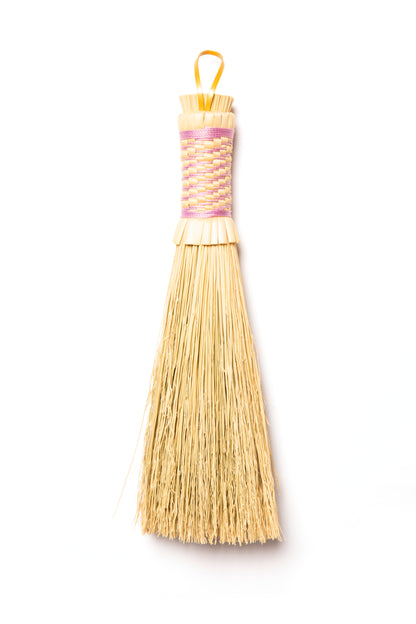 Lavender Woven Grip Hand Broom | Handcrafted Heritage Broom | Bristol Broomworks
