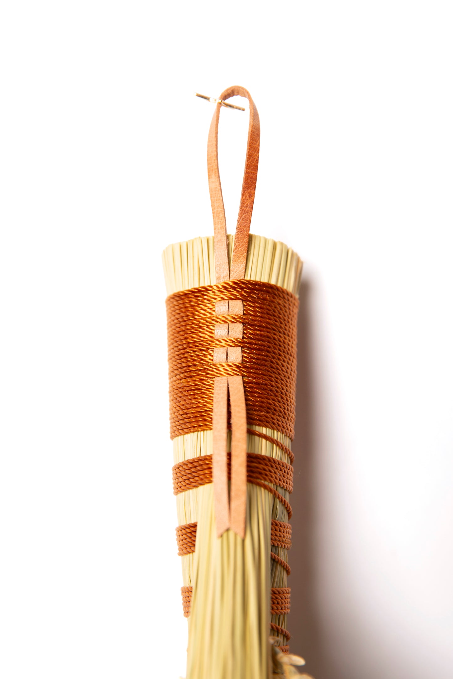 Bronze Hens Wing Hand Broom | Handcrafted Heritage Broom | Bristol Broomworks