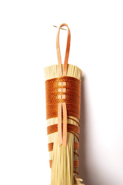 Bronze Hens Wing Hand Broom | Handcrafted Heritage Broom | Bristol Broomworks