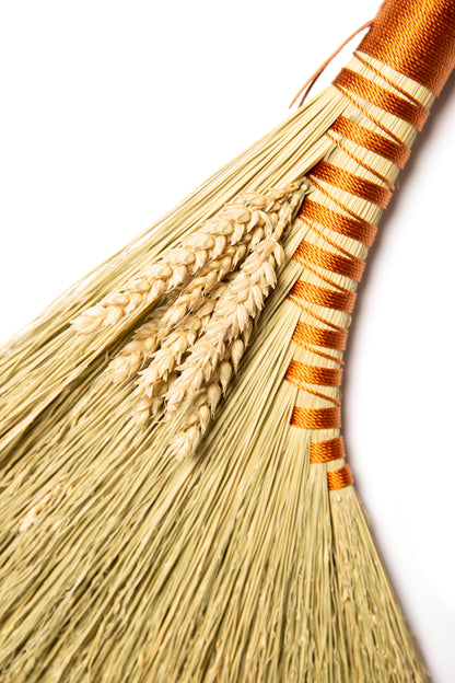 Bronze Hens Wing Hand Broom | Handcrafted Heritage Broom | Bristol Broomworks