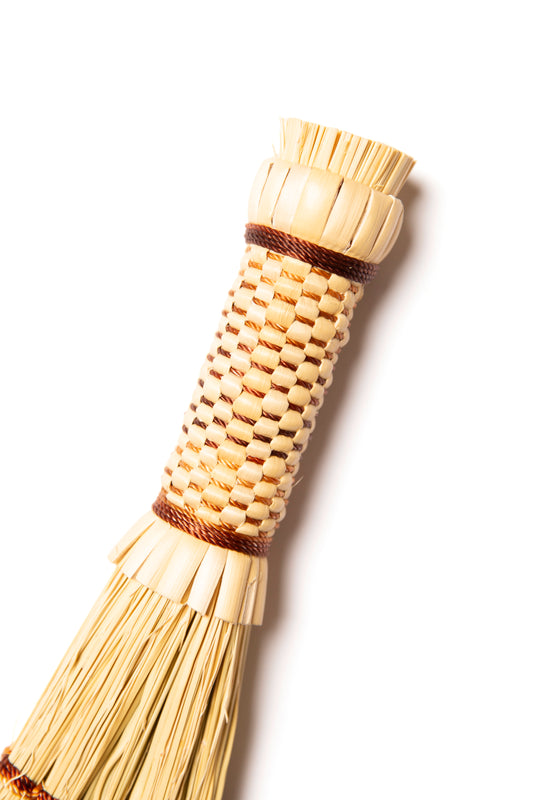 Brown Stitched Whisk Hand Broom | Handcrafted Heritage Broom | Bristol Broomworks