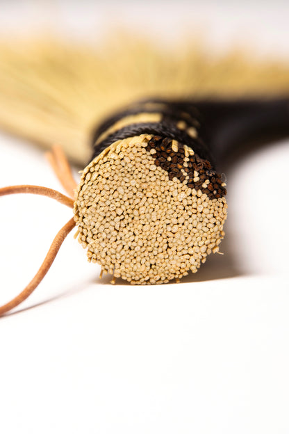 Black Hens Wing Hand Broom | Handcrafted Heritage Broom | Bristol Broomworks