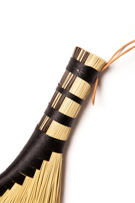 Black Hens Wing Hand Broom | Handcrafted Heritage Broom | Bristol Broomworks