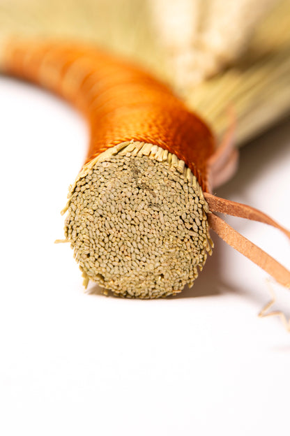 Bronze Hens Wing Hand Broom | Handcrafted Heritage Broom | Bristol Broomworks