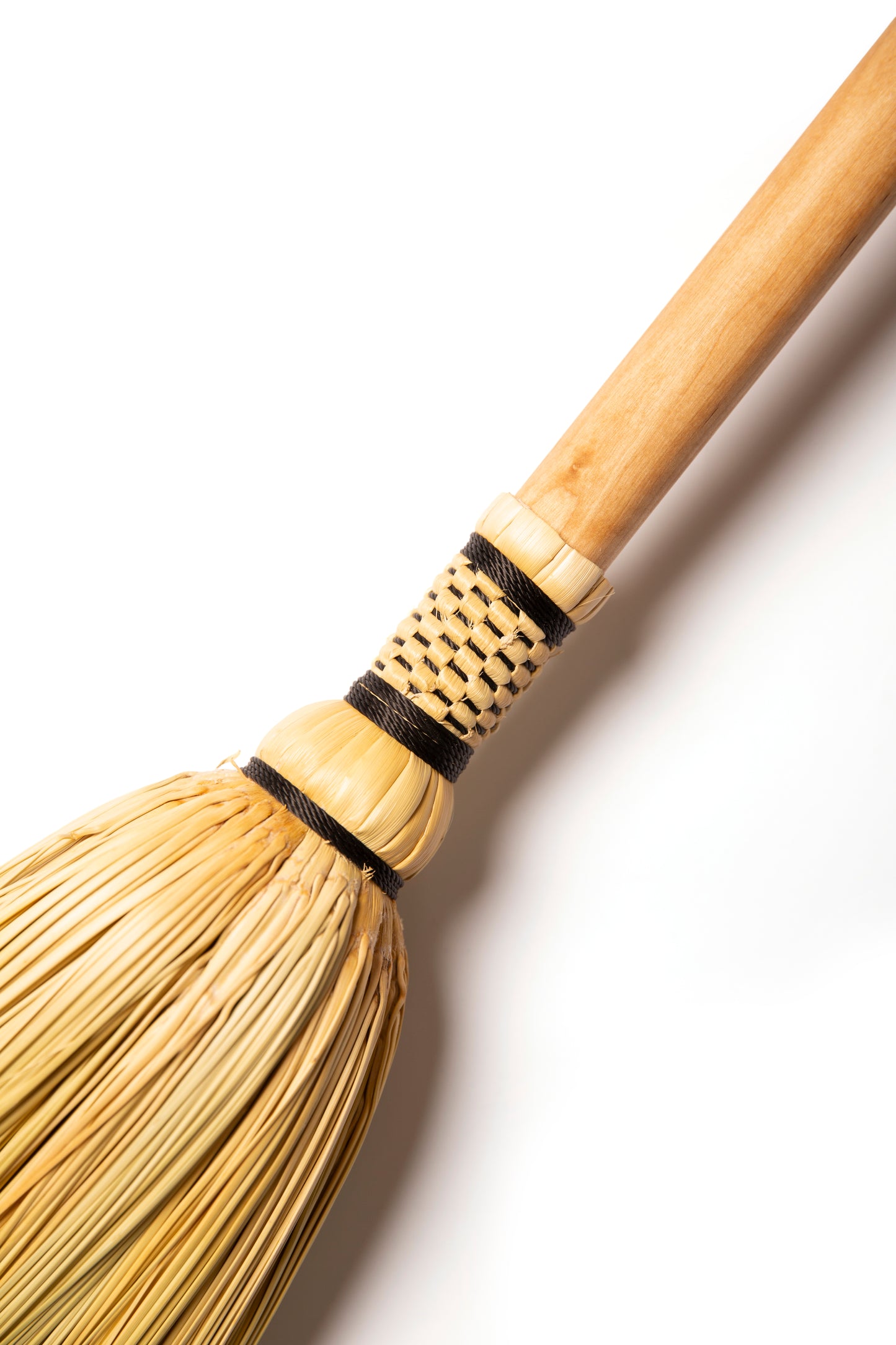 Hearth Broom + Triple Moon Vintage Horse Brass  | Handcrafted Heritage Broom | Bristol Broomworks