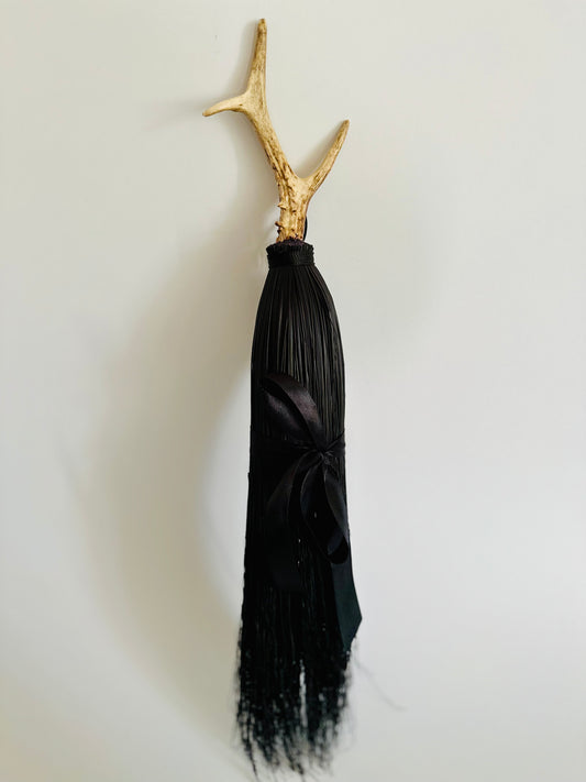 Antler Broom -Stitched to your order