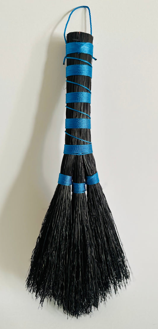 Mermaid Tail Handbroom - Black and Blue