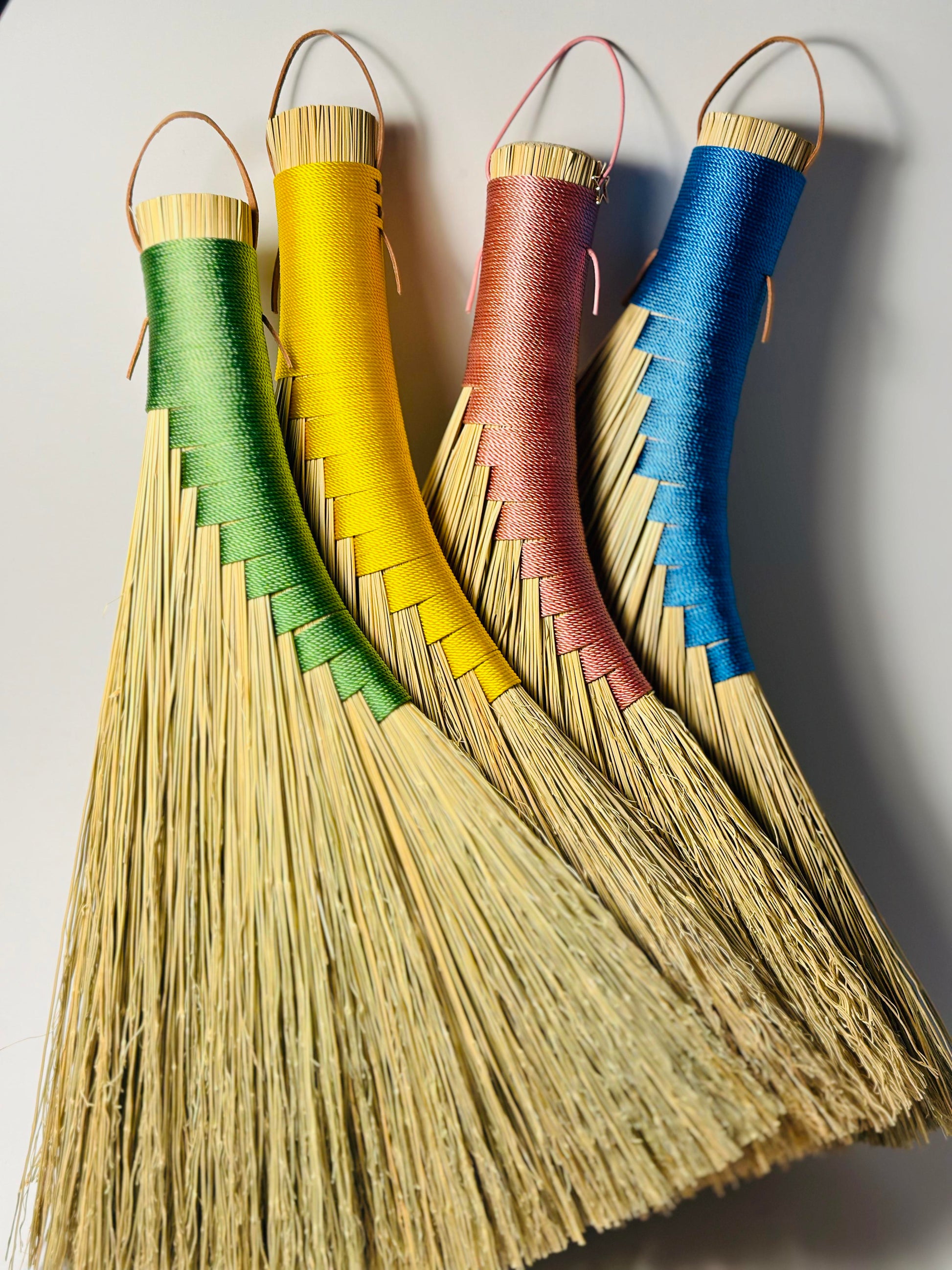 Hens-Wing-Handmade-Brooms-spring-colours